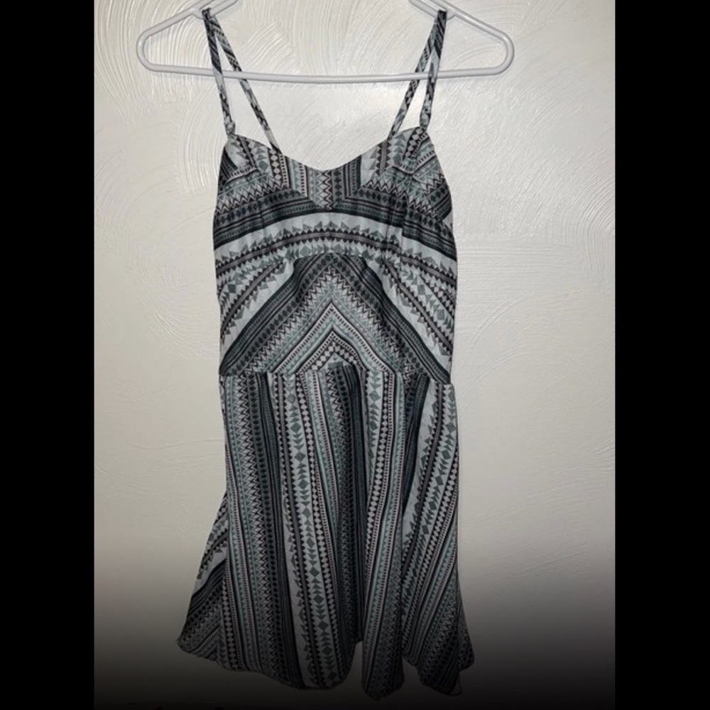 Patterned mini dress